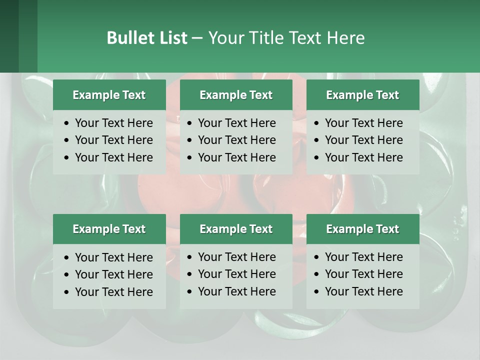 A Green And Red Object With A Red Circle On It PowerPoint Template