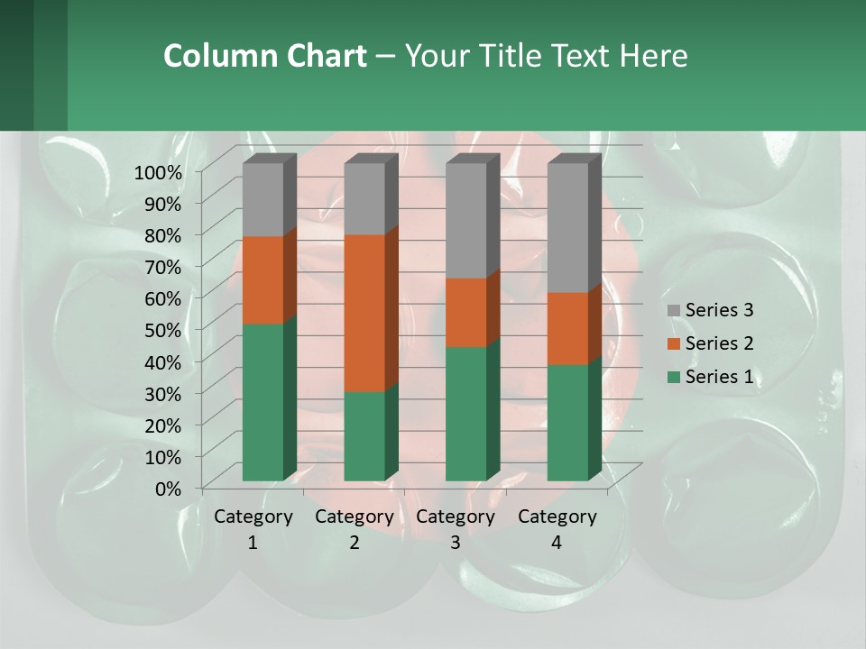 A Green And Red Object With A Red Circle On It PowerPoint Template