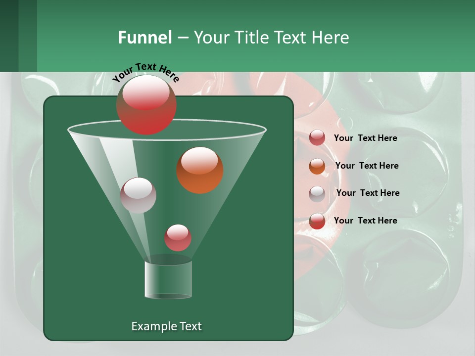 A Green And Red Object With A Red Circle On It PowerPoint Template