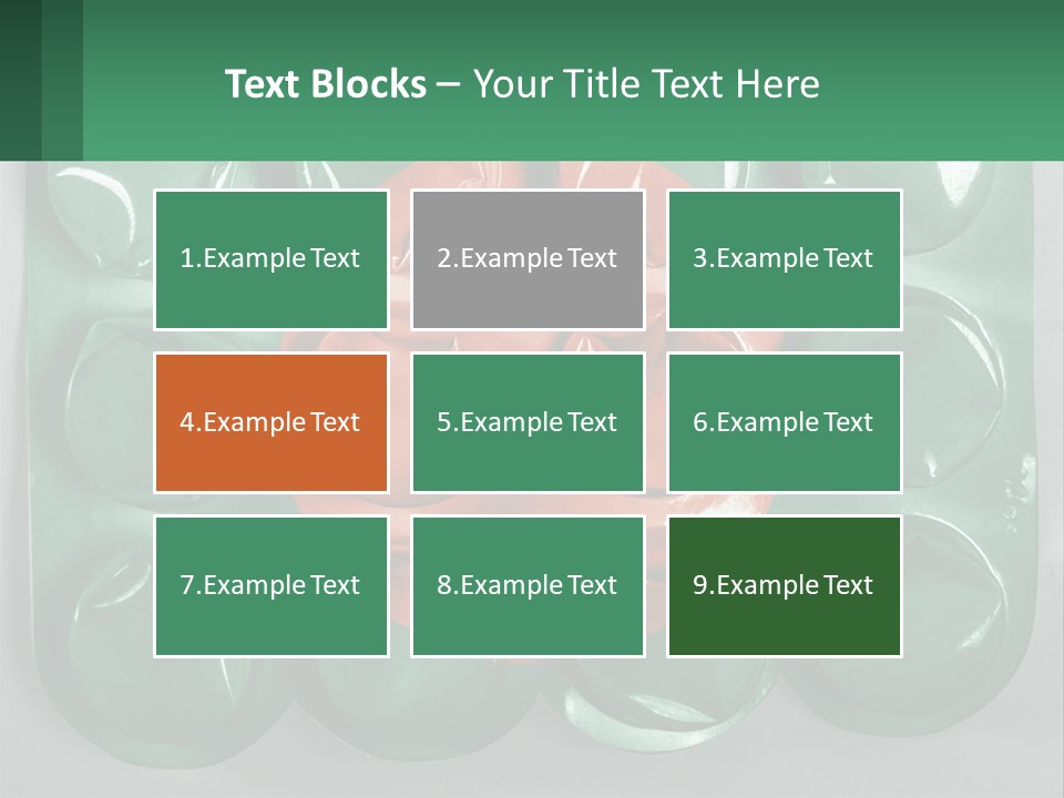 A Green And Red Object With A Red Circle On It PowerPoint Template
