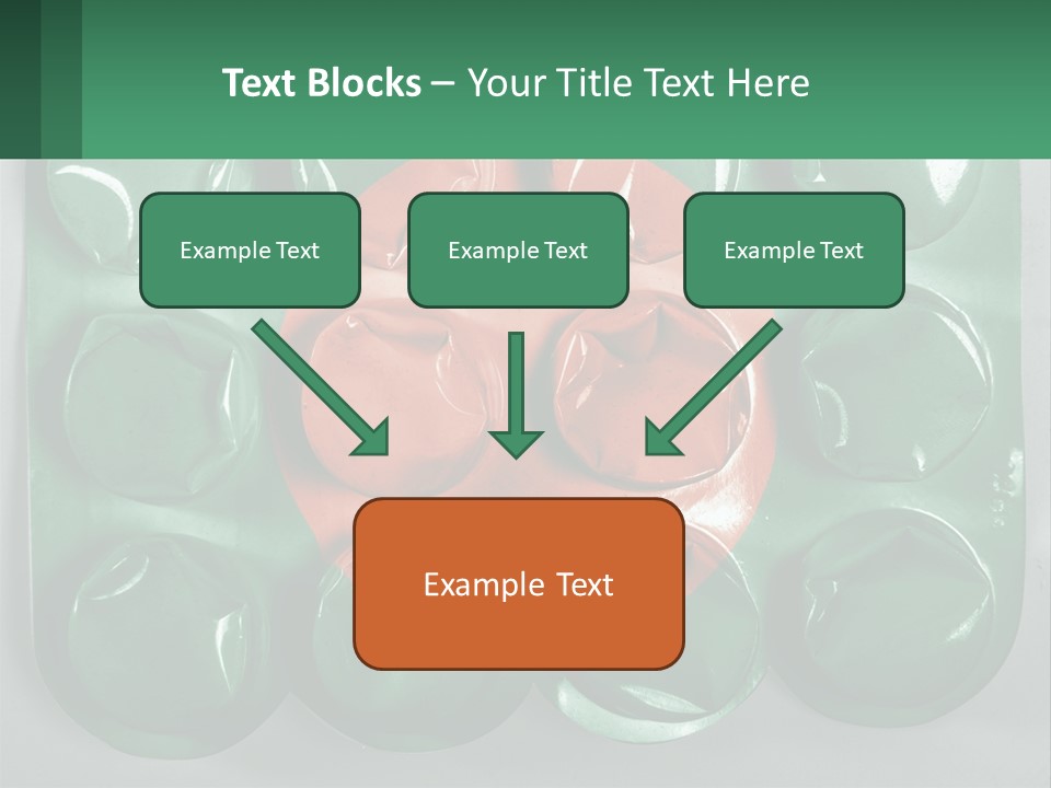 A Green And Red Object With A Red Circle On It PowerPoint Template