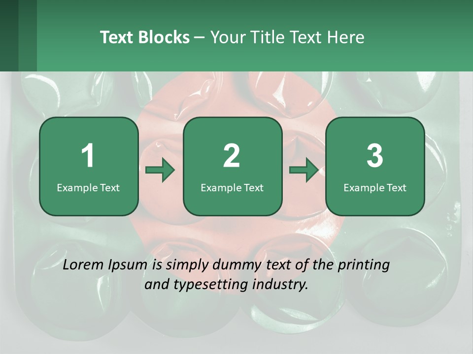 A Green And Red Object With A Red Circle On It PowerPoint Template