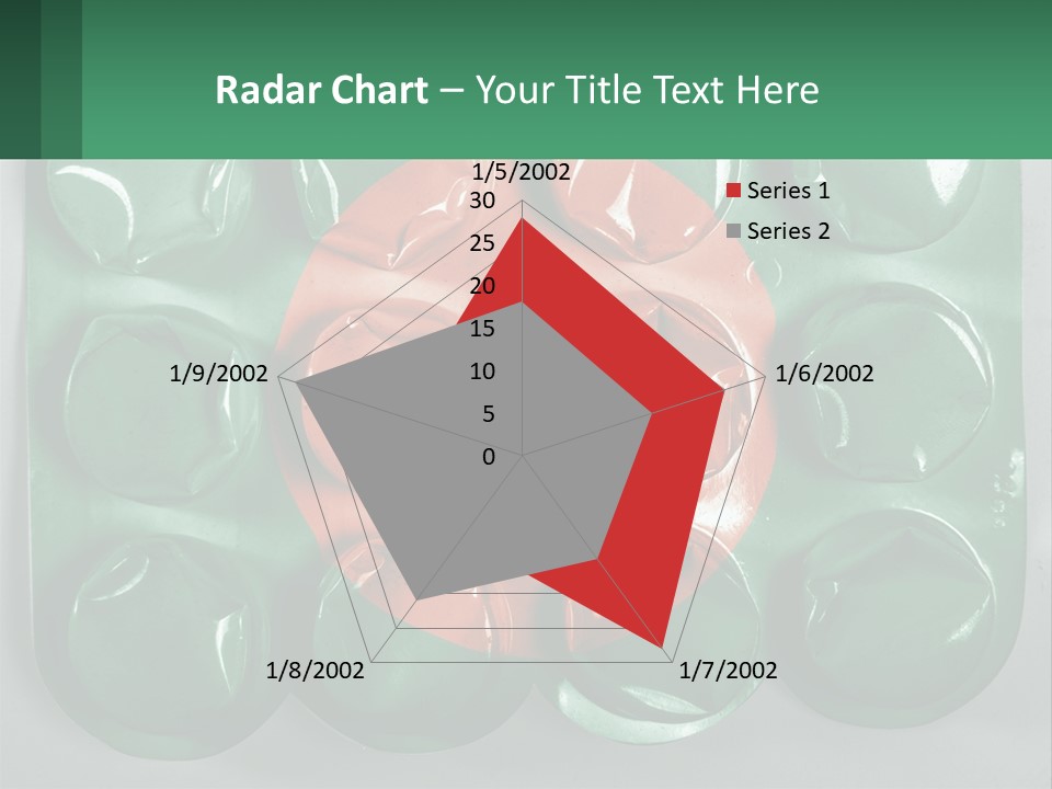 A Green And Red Object With A Red Circle On It PowerPoint Template