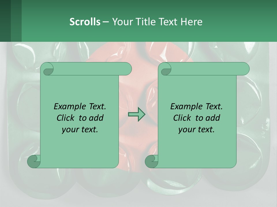 A Green And Red Object With A Red Circle On It PowerPoint Template