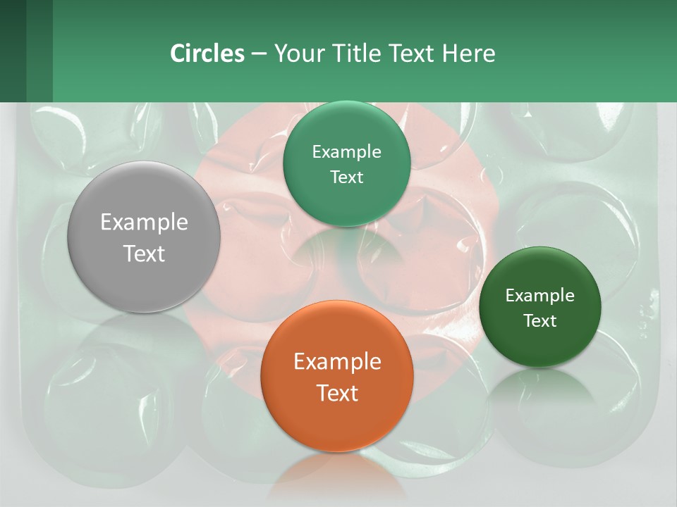 A Green And Red Object With A Red Circle On It PowerPoint Template