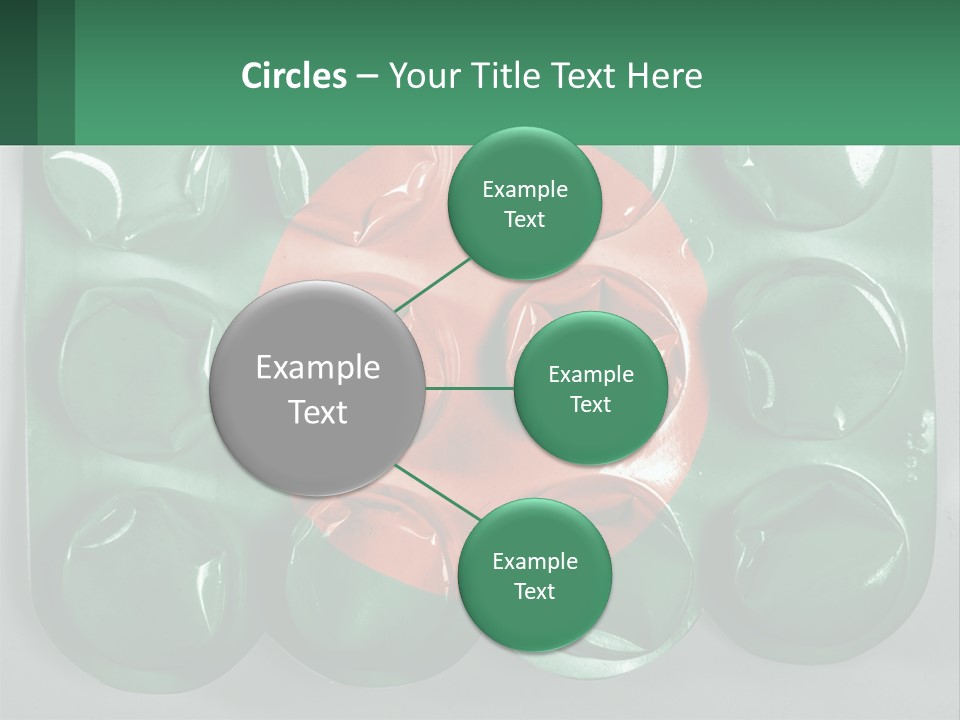 A Green And Red Object With A Red Circle On It PowerPoint Template