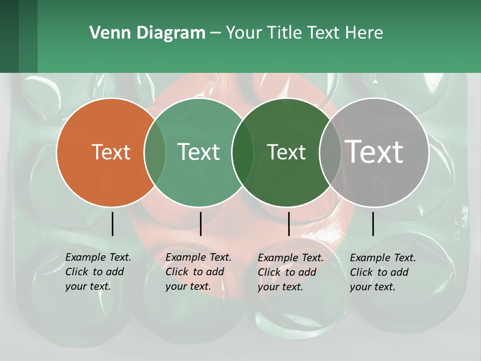 A Green And Red Object With A Red Circle On It PowerPoint Template