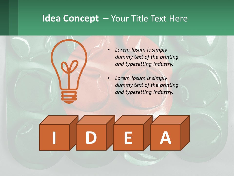 A Green And Red Object With A Red Circle On It PowerPoint Template