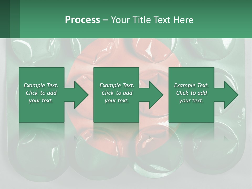 A Green And Red Object With A Red Circle On It PowerPoint Template