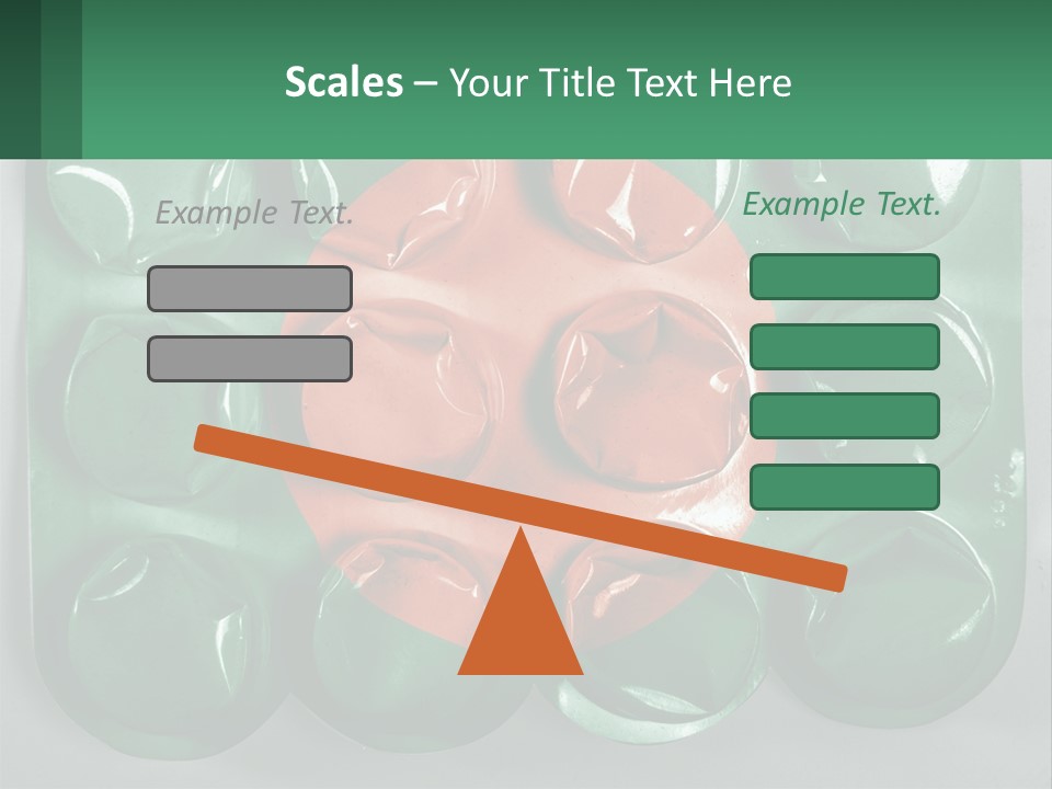 A Green And Red Object With A Red Circle On It PowerPoint Template