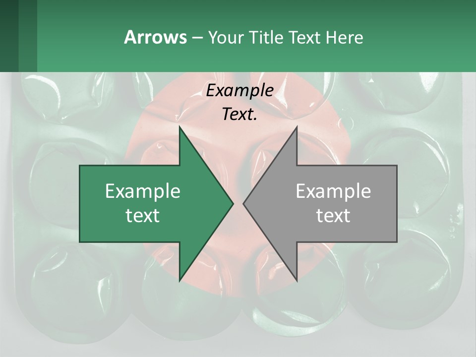 A Green And Red Object With A Red Circle On It PowerPoint Template