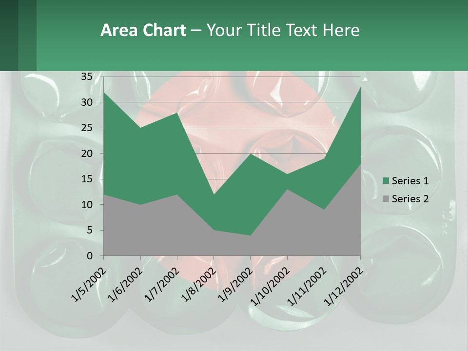A Green And Red Object With A Red Circle On It PowerPoint Template