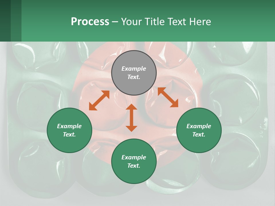 A Green And Red Object With A Red Circle On It PowerPoint Template