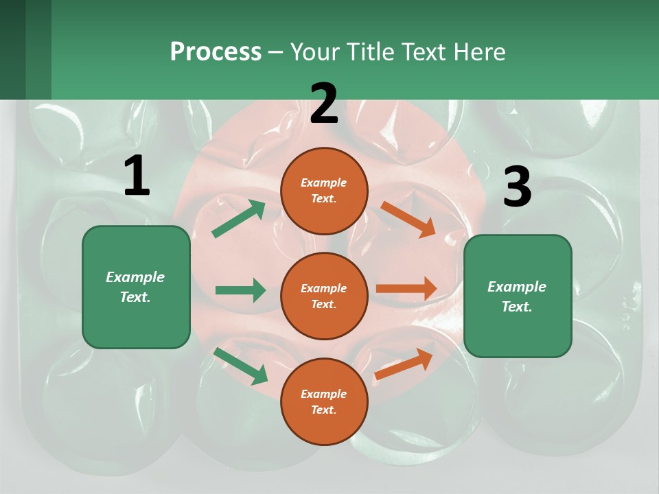 A Green And Red Object With A Red Circle On It PowerPoint Template