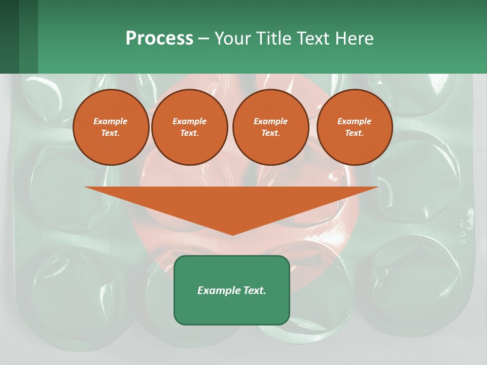 A Green And Red Object With A Red Circle On It PowerPoint Template
