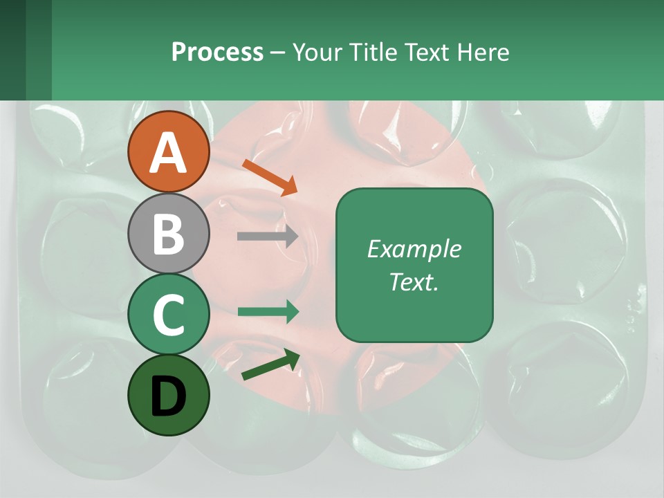 A Green And Red Object With A Red Circle On It PowerPoint Template