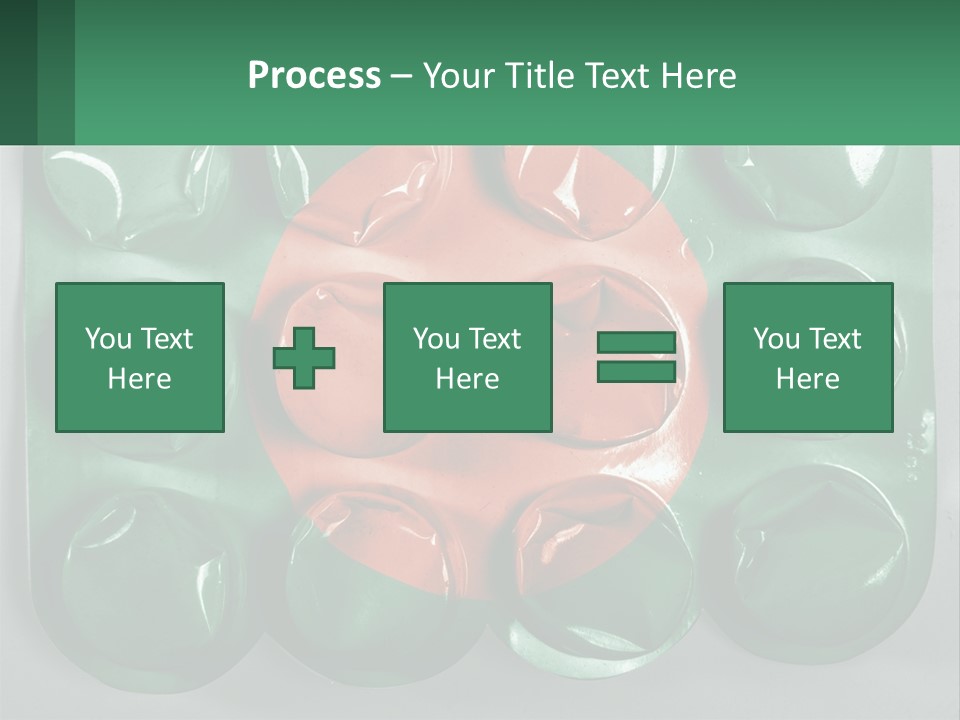 A Green And Red Object With A Red Circle On It PowerPoint Template