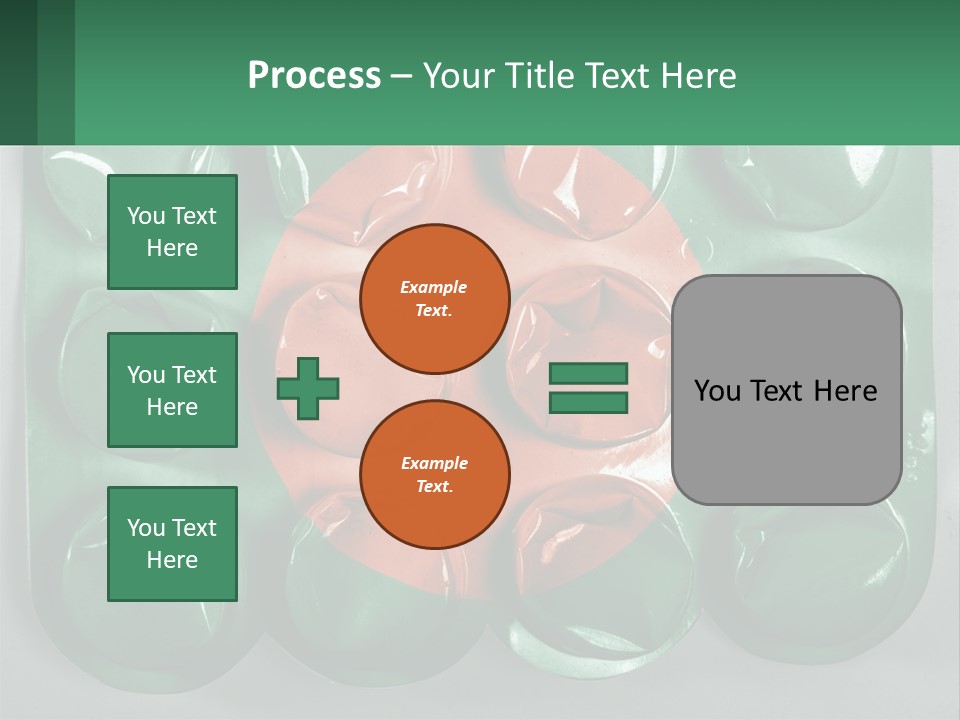 A Green And Red Object With A Red Circle On It PowerPoint Template