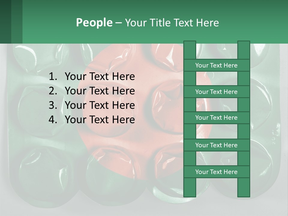 A Green And Red Object With A Red Circle On It PowerPoint Template