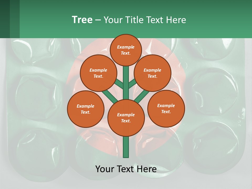 A Green And Red Object With A Red Circle On It PowerPoint Template