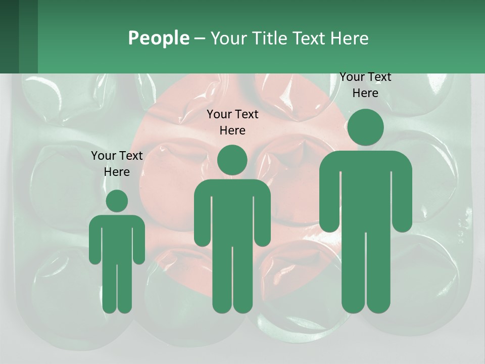 A Green And Red Object With A Red Circle On It PowerPoint Template