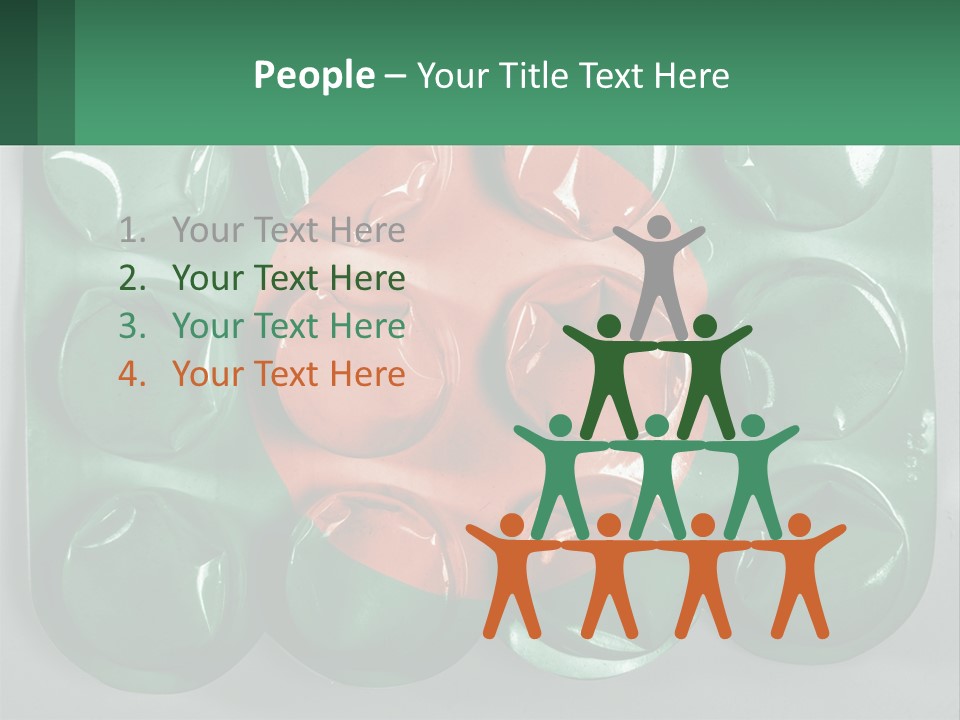 A Green And Red Object With A Red Circle On It PowerPoint Template