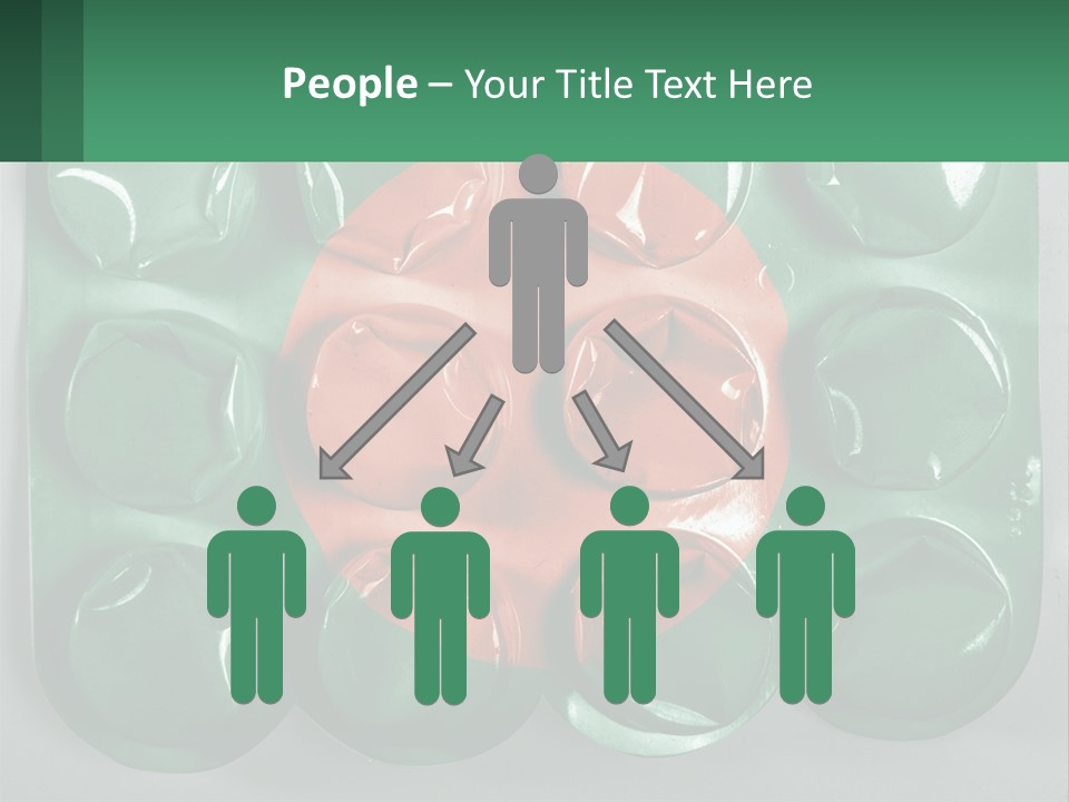 A Green And Red Object With A Red Circle On It PowerPoint Template