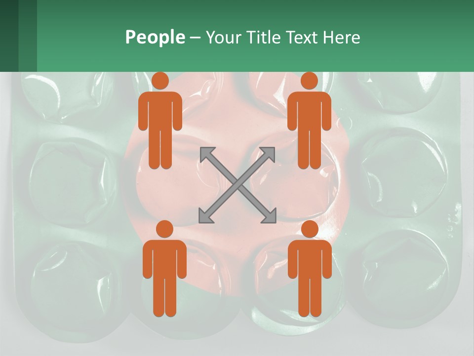 A Green And Red Object With A Red Circle On It PowerPoint Template