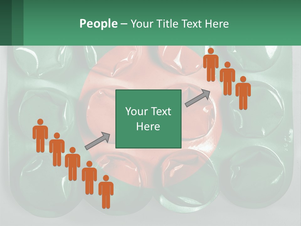 A Green And Red Object With A Red Circle On It PowerPoint Template