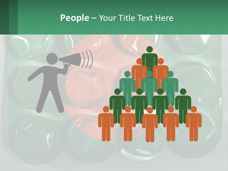 A Green And Red Object With A Red Circle On It PowerPoint Template