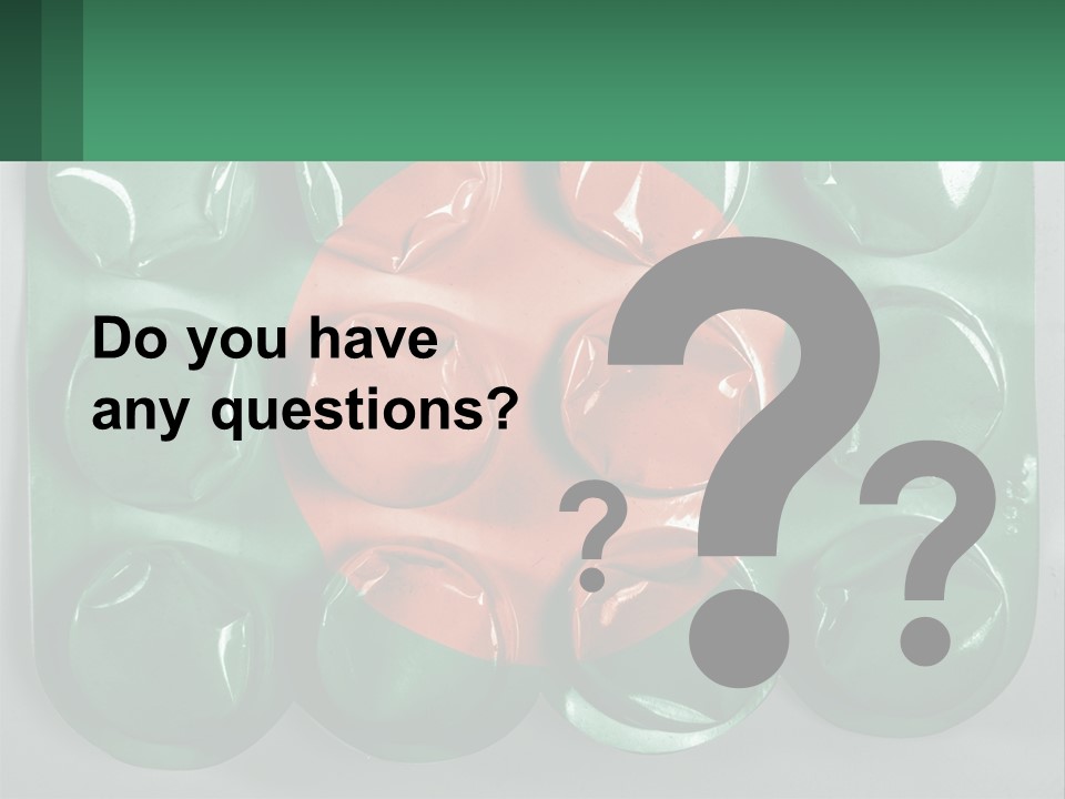 A Green And Red Object With A Red Circle On It PowerPoint Template