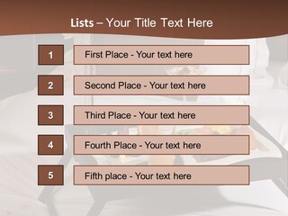A Bed With A Tray Of Food On Top Of It PowerPoint Template