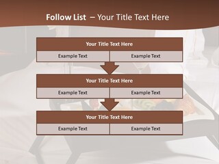 A Bed With A Tray Of Food On Top Of It PowerPoint Template