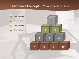 A Bed With A Tray Of Food On Top Of It PowerPoint Template