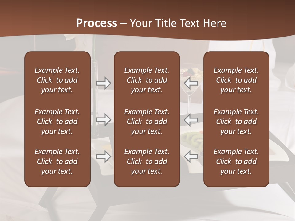 A Bed With A Tray Of Food On Top Of It PowerPoint Template