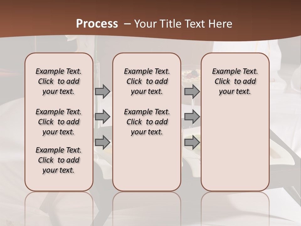 A Bed With A Tray Of Food On Top Of It PowerPoint Template