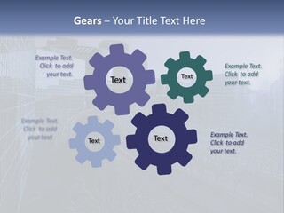 A Powerpoint Presentation With A Cityscape In The Background PowerPoint Template