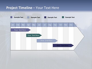 A Powerpoint Presentation With A Cityscape In The Background PowerPoint Template