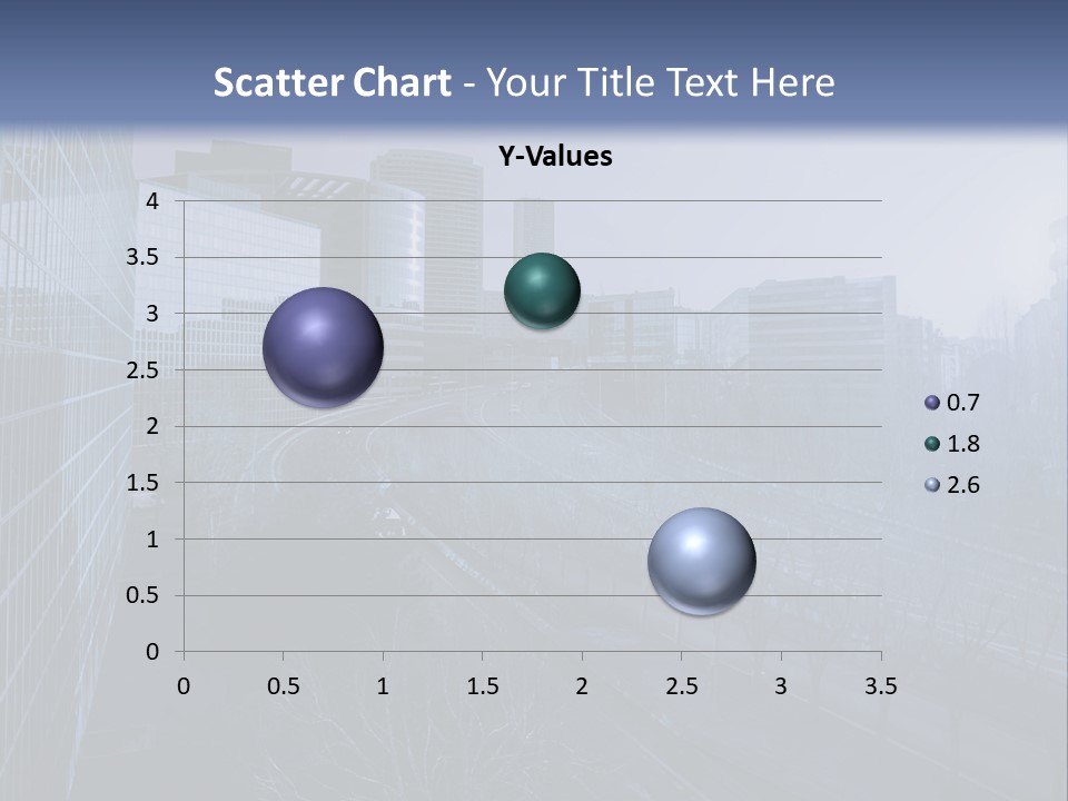 A Powerpoint Presentation With A Cityscape In The Background PowerPoint Template