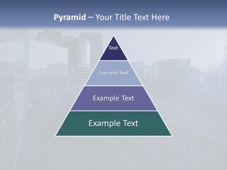 A Powerpoint Presentation With A Cityscape In The Background PowerPoint Template