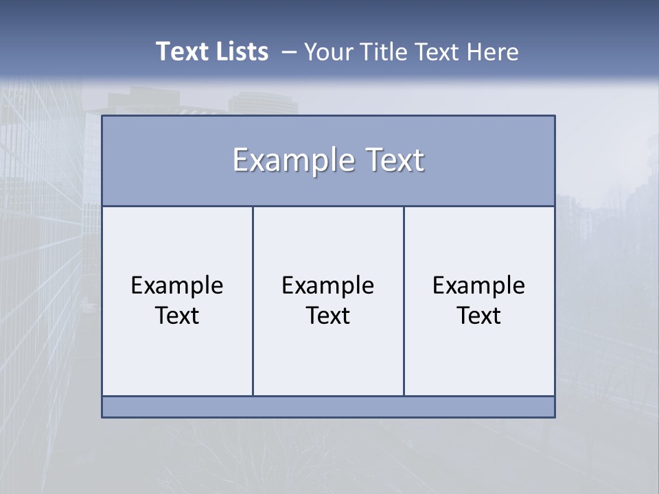 A Powerpoint Presentation With A Cityscape In The Background PowerPoint Template