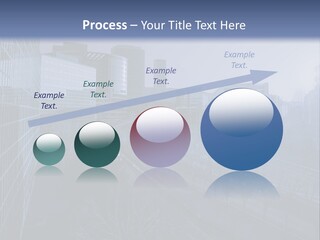 A Powerpoint Presentation With A Cityscape In The Background PowerPoint Template