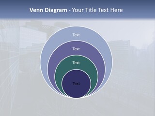 A Powerpoint Presentation With A Cityscape In The Background PowerPoint Template