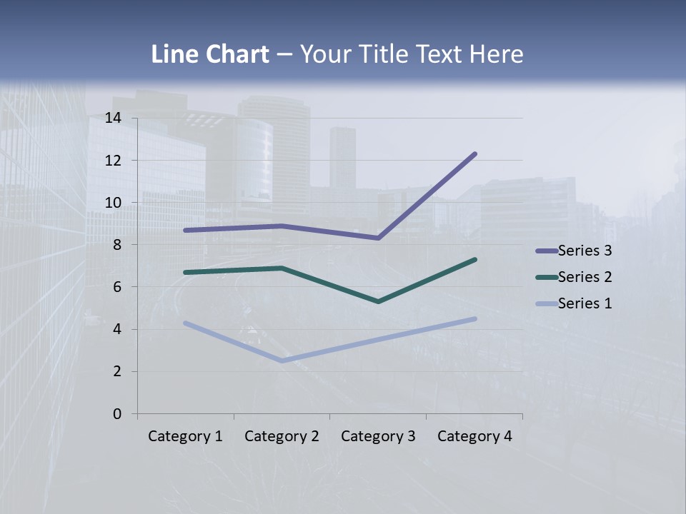 A Powerpoint Presentation With A Cityscape In The Background PowerPoint Template