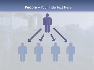 A Powerpoint Presentation With A Cityscape In The Background PowerPoint Template
