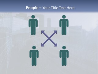 A Powerpoint Presentation With A Cityscape In The Background PowerPoint Template
