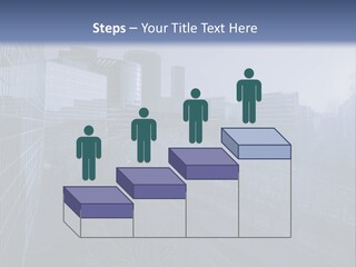 A Powerpoint Presentation With A Cityscape In The Background PowerPoint Template