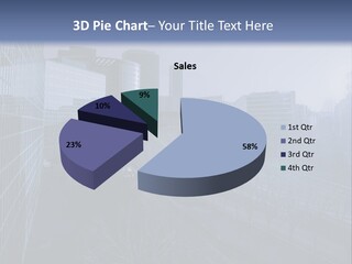 A Powerpoint Presentation With A Cityscape In The Background PowerPoint Template