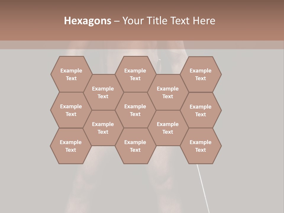 A Man With A Knife In His Hand Is Posing For A Picture PowerPoint Template