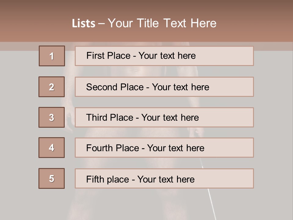 A Man With A Knife In His Hand Is Posing For A Picture PowerPoint Template